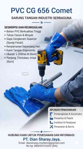 Safety Glove PVC CG 656 Comet